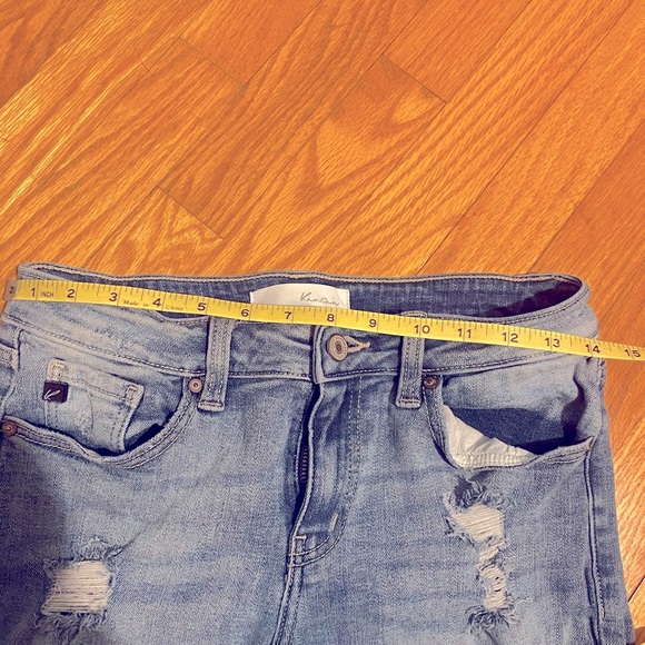 Like New Distressed, medium rise waist, KanCans. - Picture 6 of 8